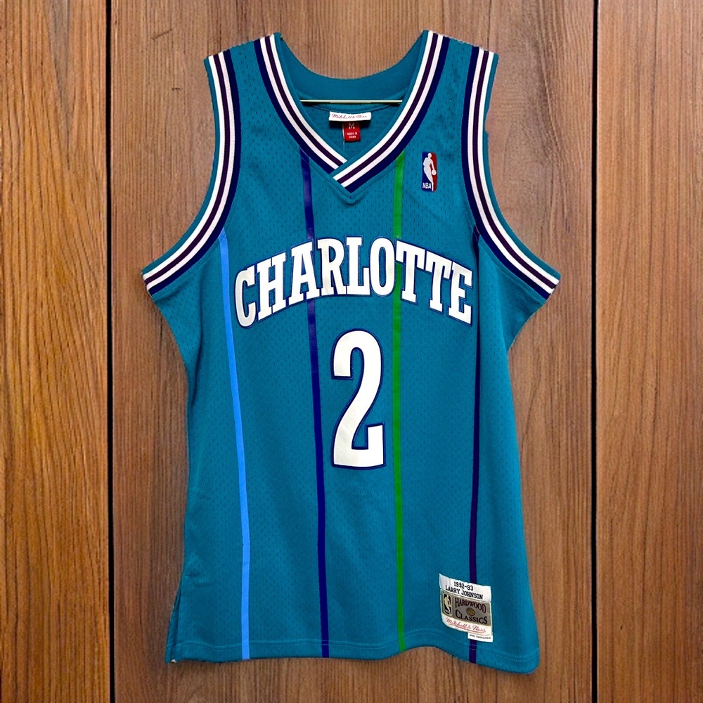 NBA 90s 92-93 Edition Larry Johnson HWC Swingman Jersey Charlotte Hornets